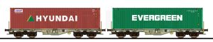 Containertragwagen, H0, Sgmmn - PULLMAN ESU 36609 Spur H0